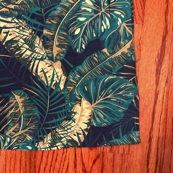 CUPSHE NWT One-Shoulder Tropical Top Size L – Leaf Print Resort Style - Picture 2 of 3